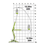 Mobile cherry picker - 12m - Mega Hire