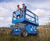 Scissor Lift - 9.7m (32ft) Rough Terrain - Mega Hire
