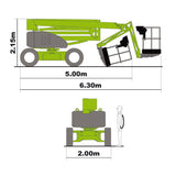 Mobile knuckle boom - 15.5m (51ft) Hybrid